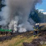У Вінницькій області під час польових робіт згорів трактор
