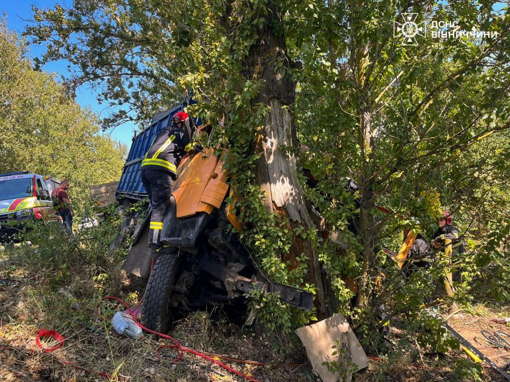 Рятувальники деблокували водія після ДТП біля Олексіївки
