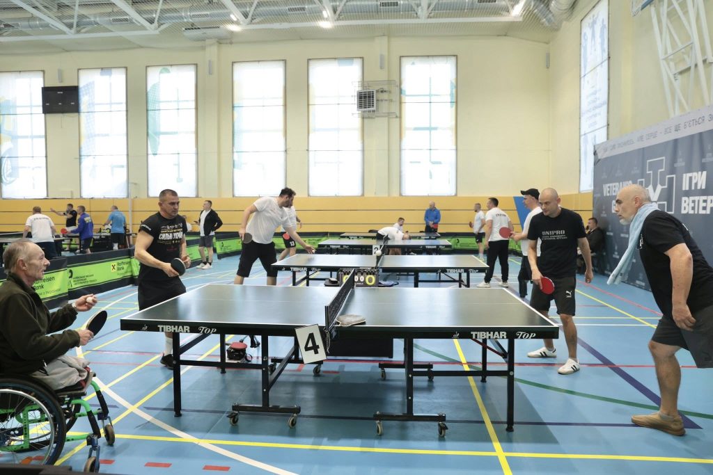 На Вінниччині відбулися «Ігри ветеранів» з настільного тенісу