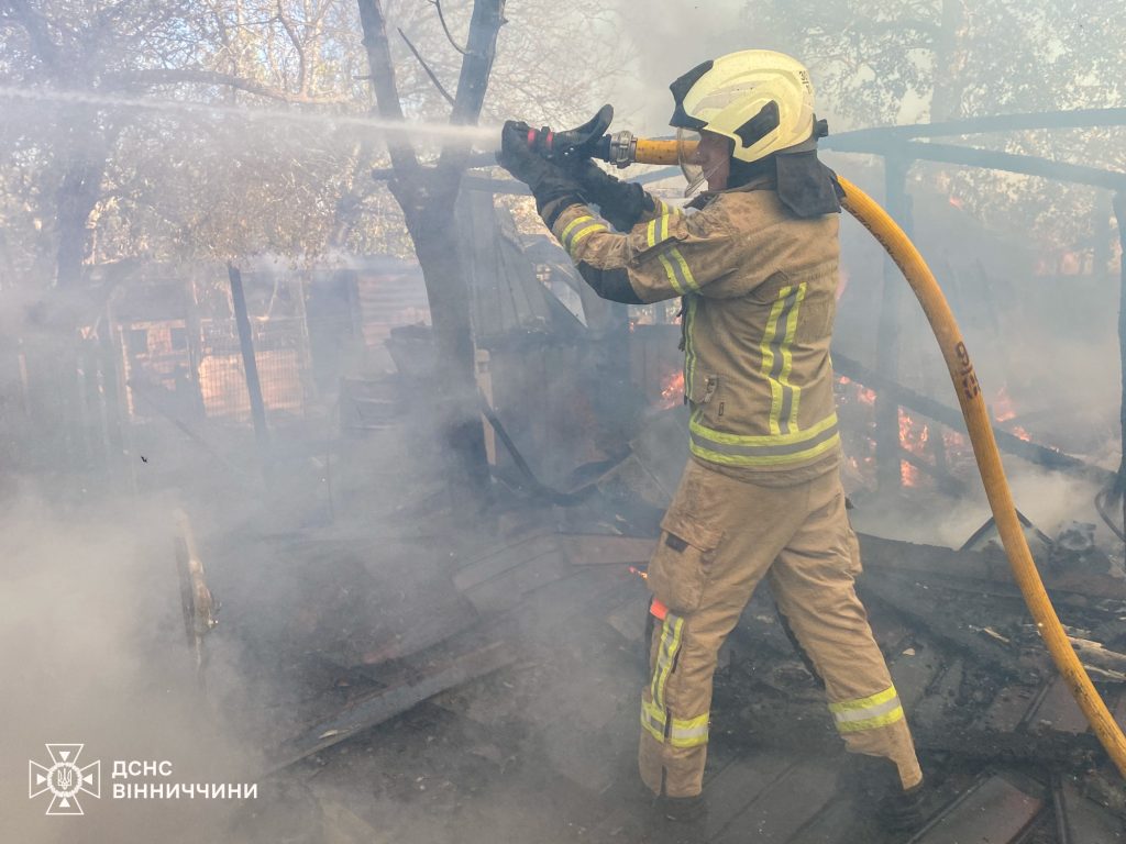 На Вінниччині за добу сталося чотири пожежі — горіла господарська будівля та вантажівка