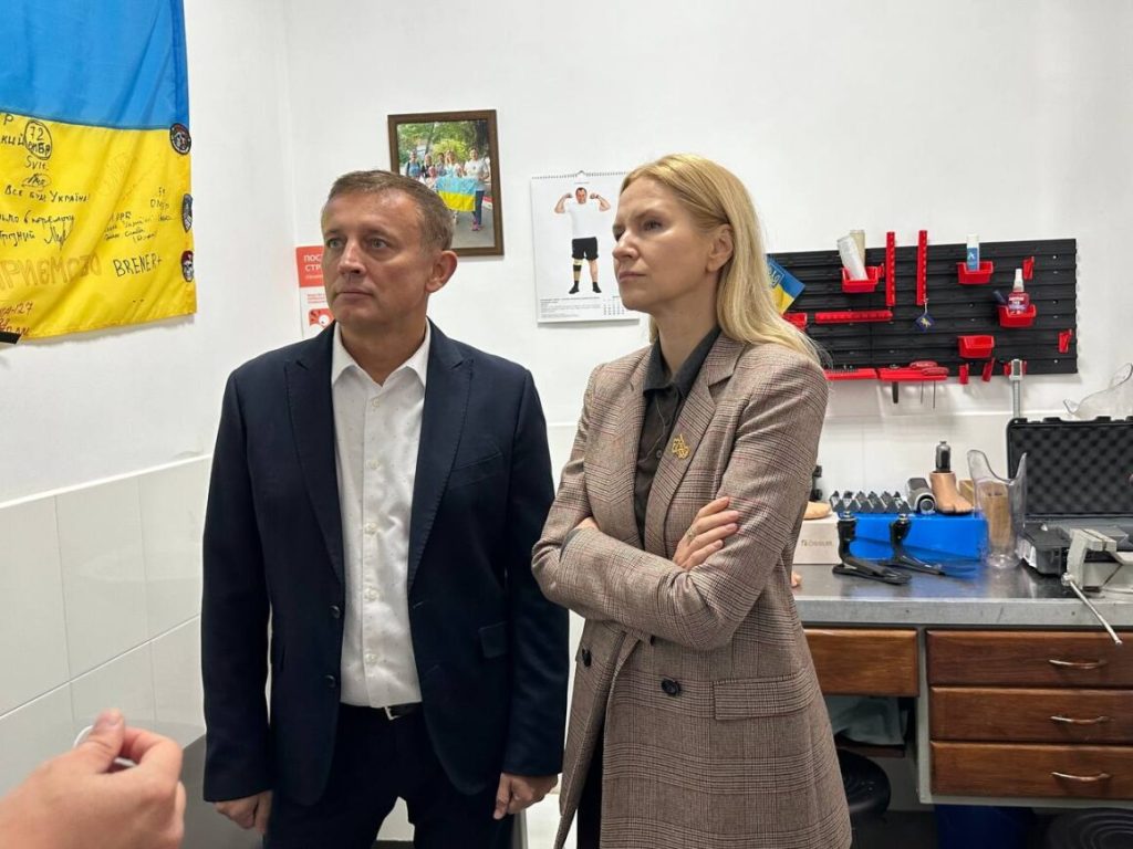 На Вінниччині обговорили реабілітацію військових під час візиту Олени Кондратюк