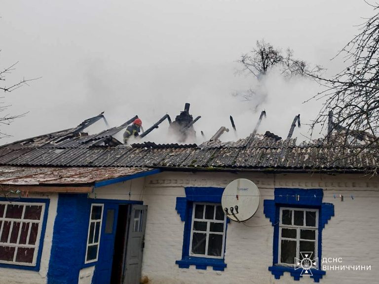 На Вінниччині за добу сталося п’ять пожеж