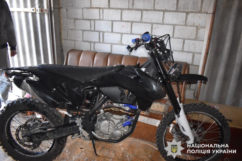 У селі Василівка чоловік підпалив мотоцикл знайомого