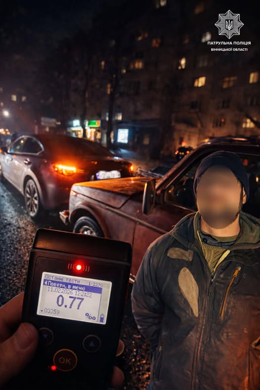 П’яний водій спричинив ДТП на вулиці Гетьмана Мазепи