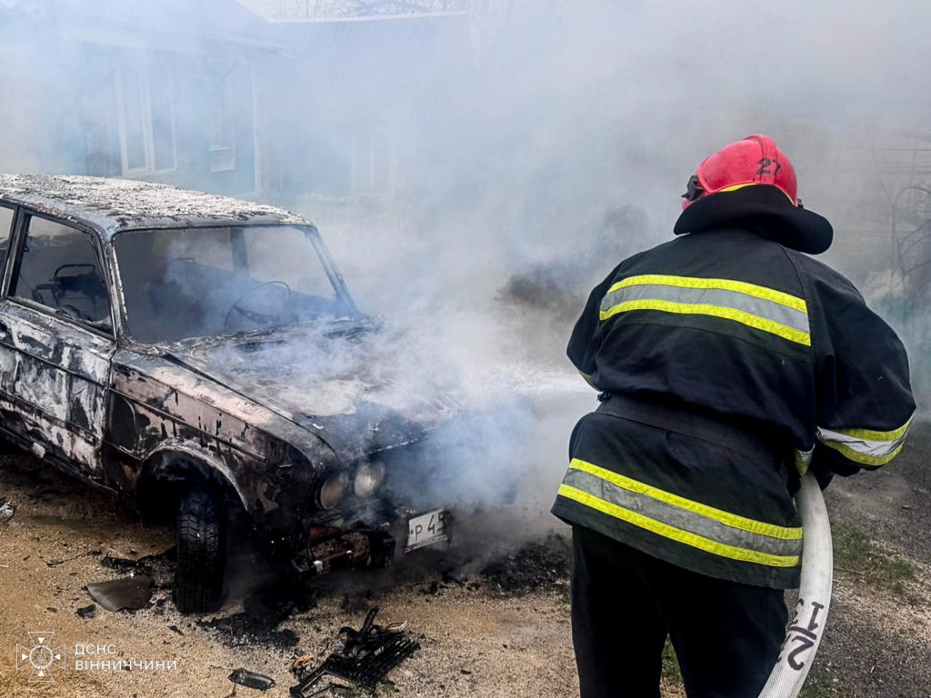 На Вінниччині травмувався чоловік під час пожежі