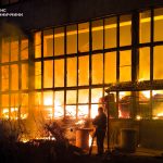 У Вінниці вночі сталася масштабна пожежа у складських приміщеннях