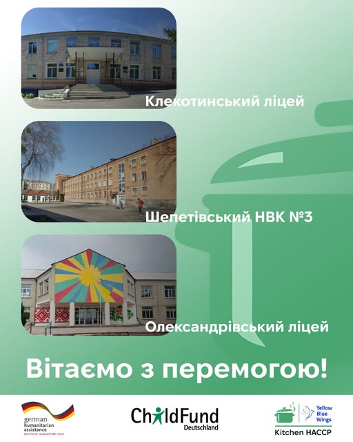 Два ліцеї з Вінниччини перемогли у проєкті модернізації шкільних їдалень