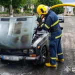 У Бершаді під час руху загорівся легковик