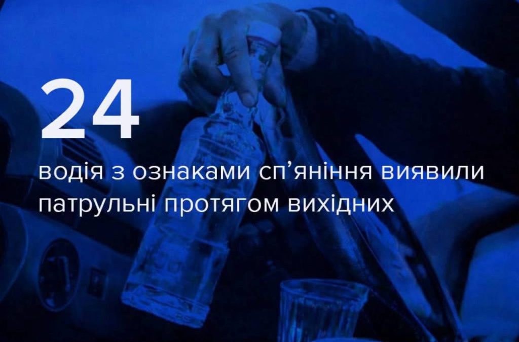 За вихідні на Вінниччині виявили 24 водіїв з ознаками сп’яніння