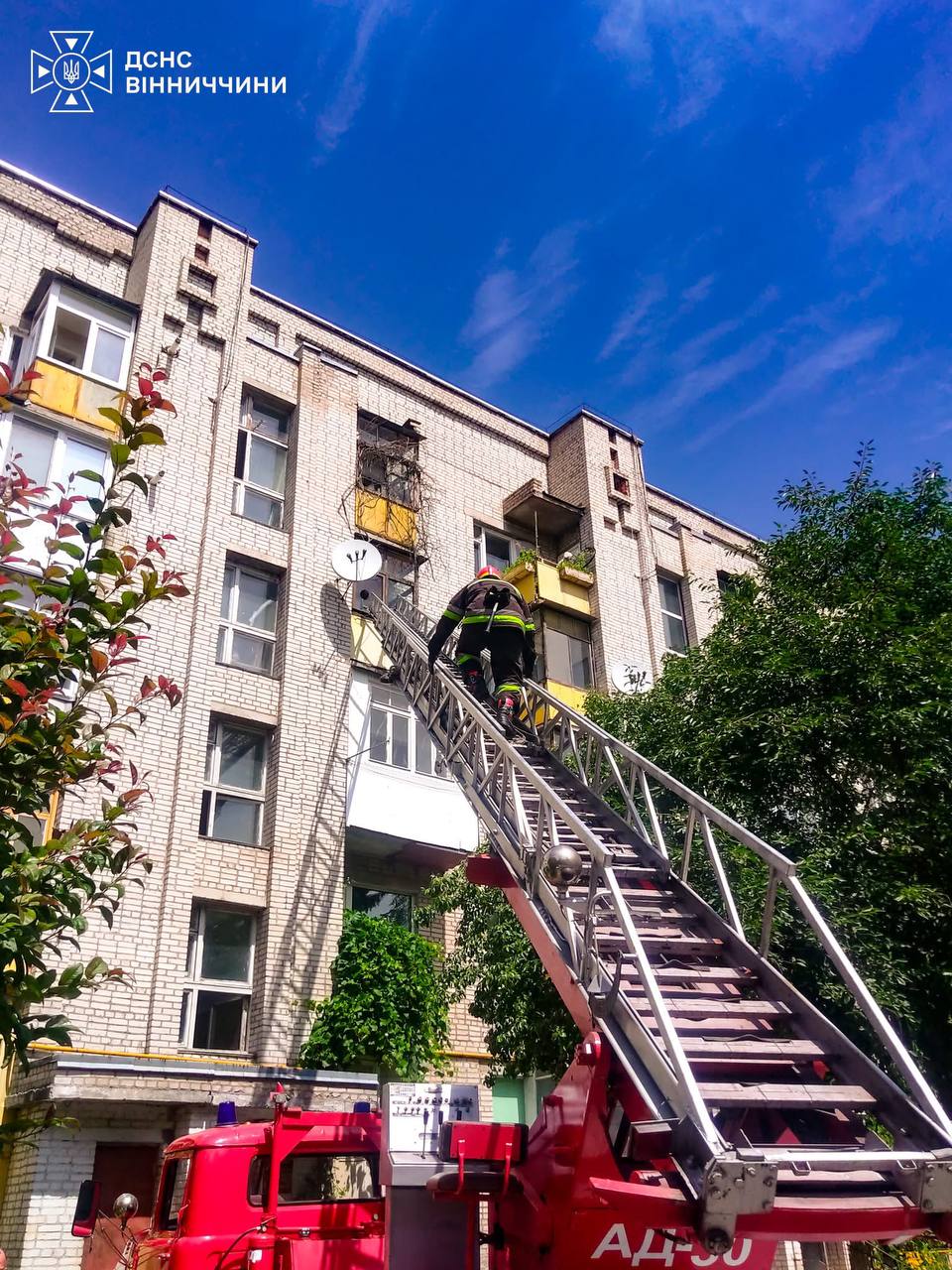 У Вінниці рятувальники через вікно потрапили до квартири, щоб врятувати пенсіонерку