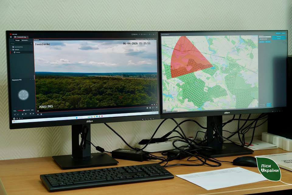 Лісові пожежі на Вінниччині виявлятимуть швидше: камери «Лісів України» інтегрували з системою ДСНС