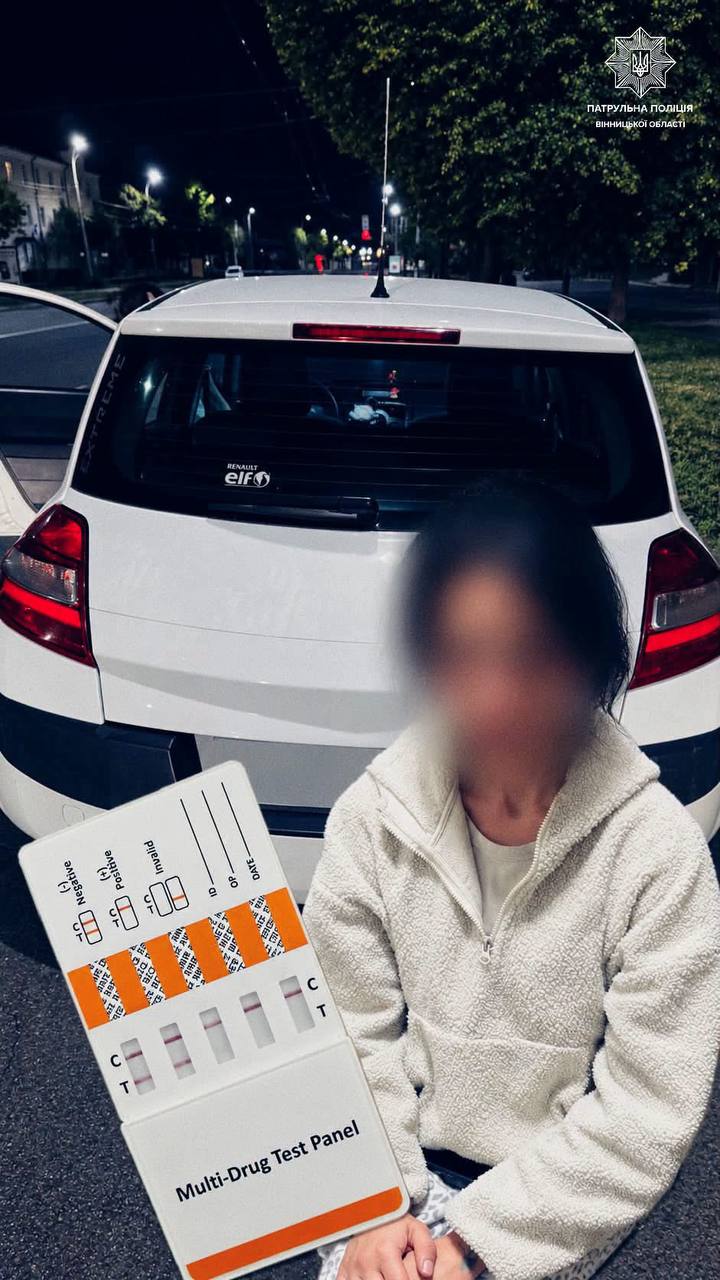 У Вінниці жінка керувала авто під дією п’яти видів наркотиків