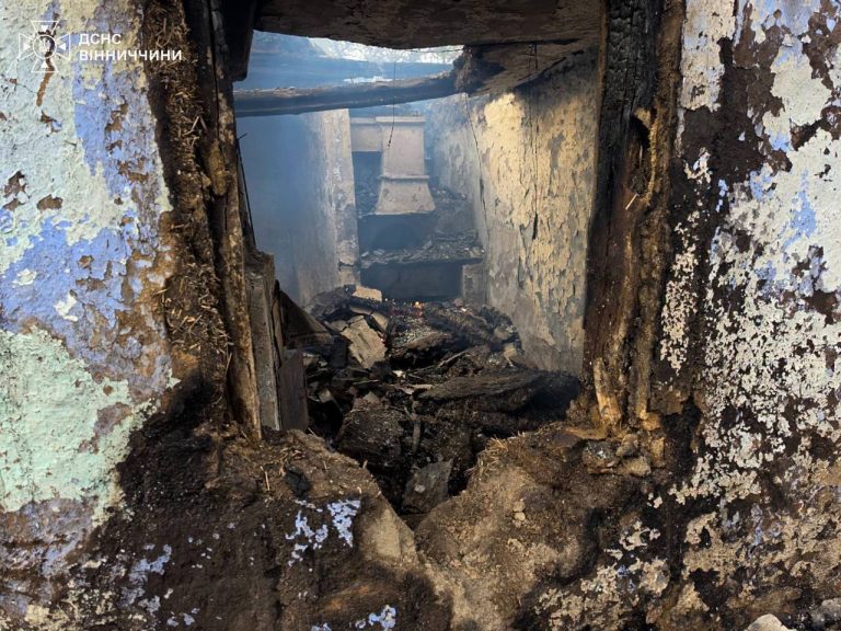 На Вінниччині 70-річний чоловік отримав опіки під час гасіння пожежі