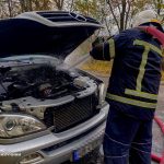 На Вінниччині через несправність під час руху загорівся легковик